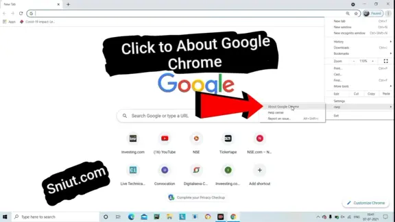 update Google Chrome on Pc laptop Windows 10